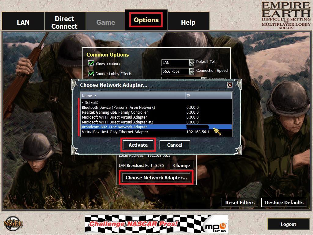 Host a game - Empire Earth Community